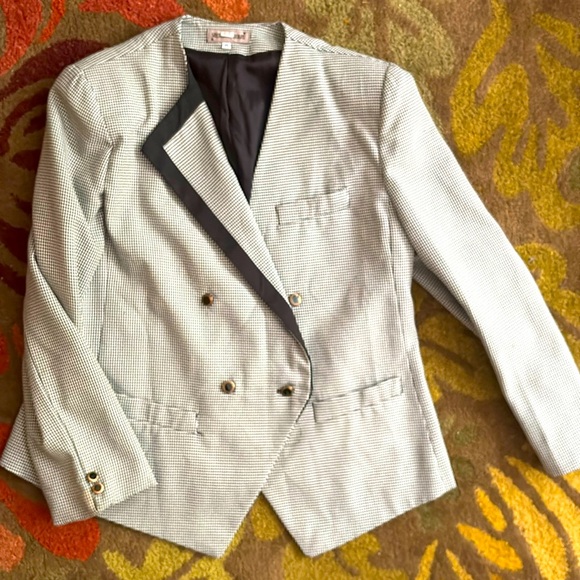 Vintage Houndstooth Sheridan Square size 18 jacket blazer - Picture 1 of 5